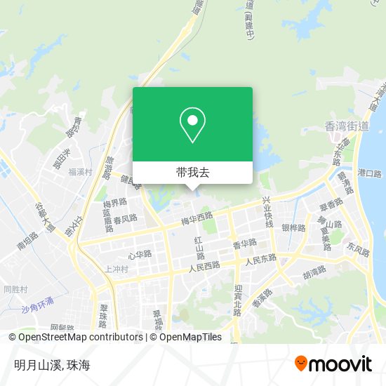 明月山溪地图