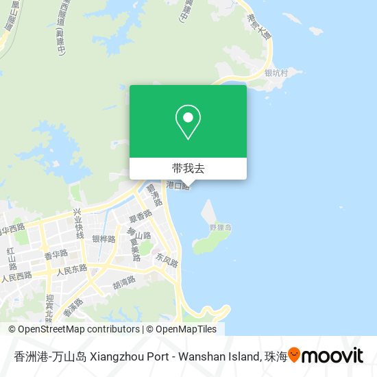 香洲港-万山岛 Xiangzhou Port - Wanshan Island地图
