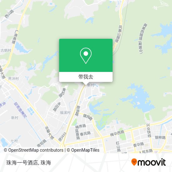 珠海一号酒店地图