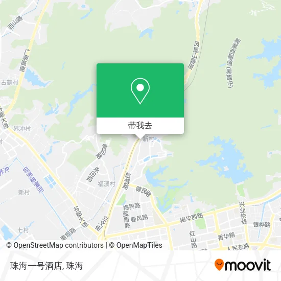 珠海一号酒店地图
