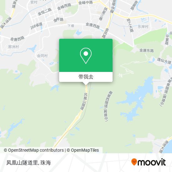 凤凰山隧道里地图