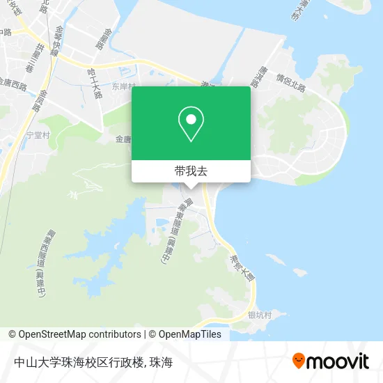 中山大学珠海校区行政楼地图