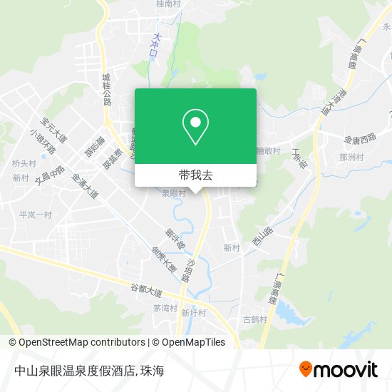 中山泉眼温泉度假酒店地图