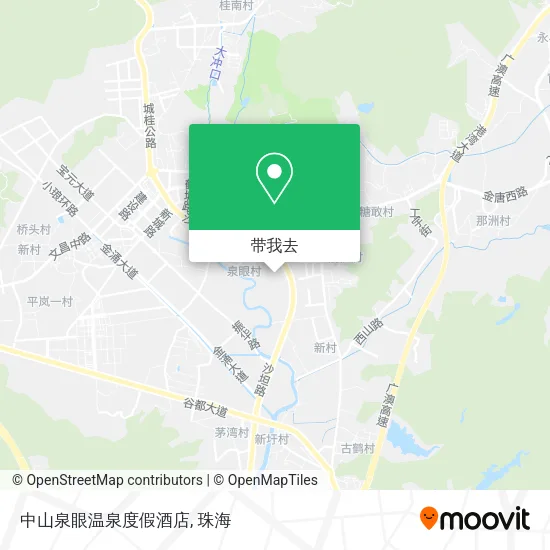 中山泉眼温泉度假酒店地图
