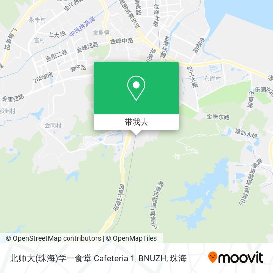 北师大(珠海)学一食堂 Cafeteria 1, BNUZH地图
