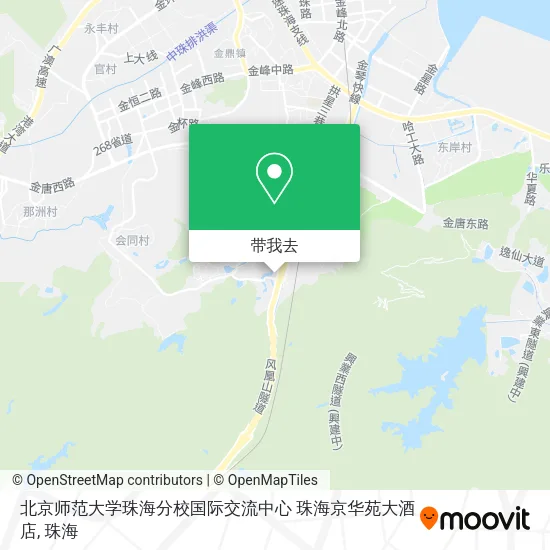 北京师范大学珠海分校国际交流中心 珠海京华苑大酒店地图