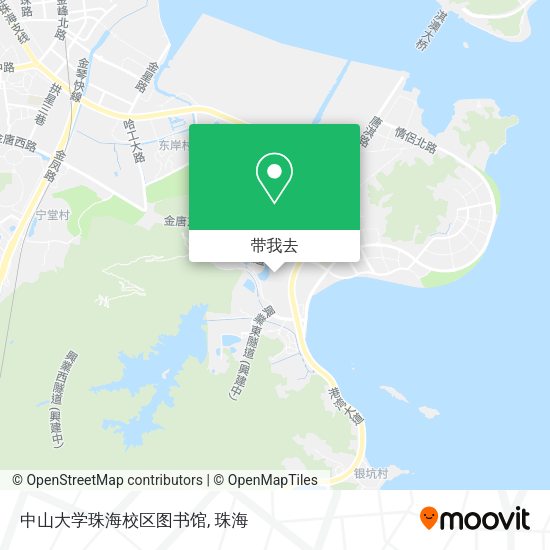 中山大学珠海校区图书馆地图