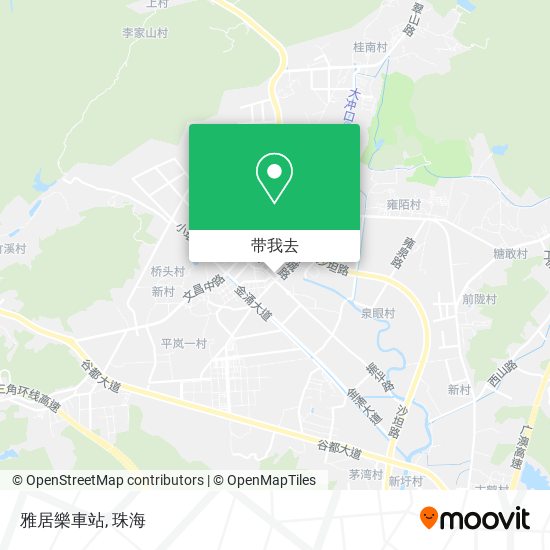 雅居樂車站地图