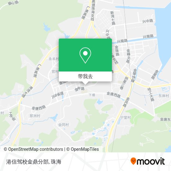 港信驾校金鼎分部地图
