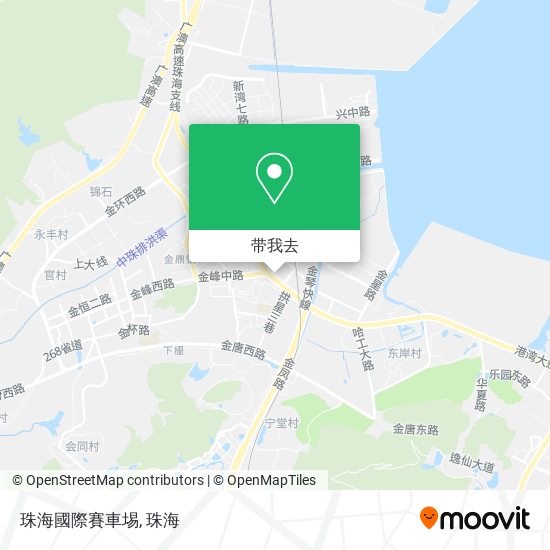 珠海國際賽車埸地图