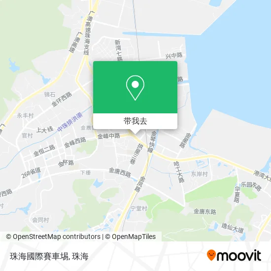 珠海國際賽車埸地图