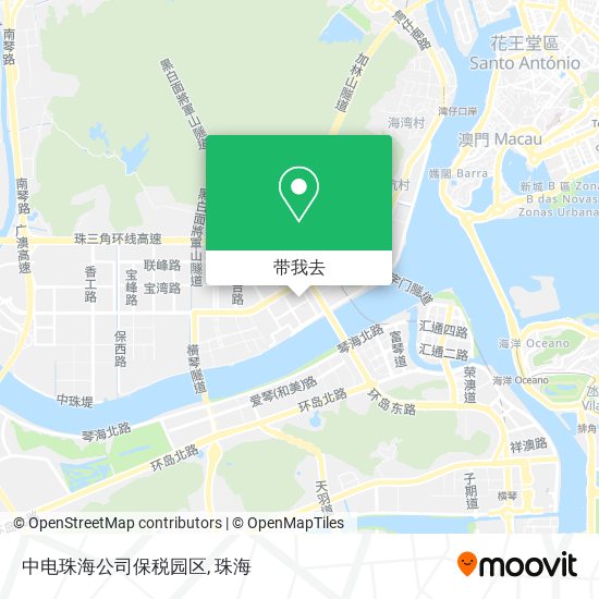 中电珠海公司保税园区地图