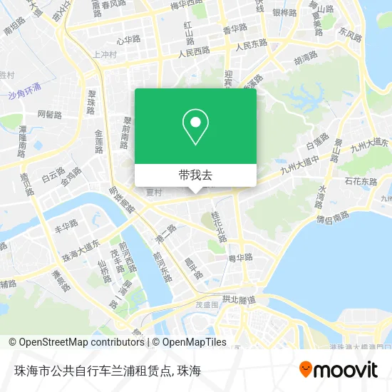 珠海市公共自行车兰浦租赁点地图