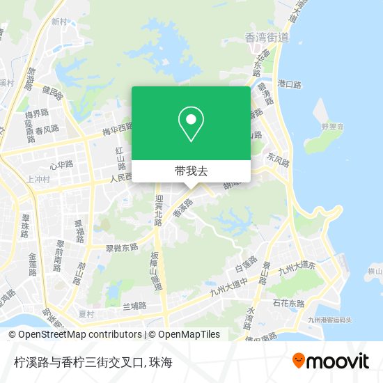 柠溪路与香柠三街交叉口地图