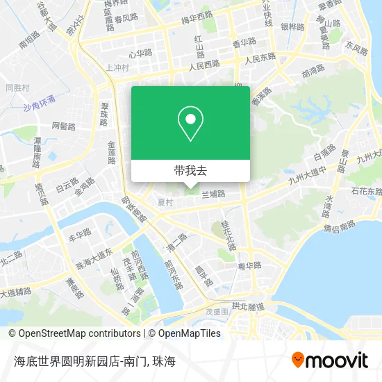 海底世界圆明新园店-南门地图