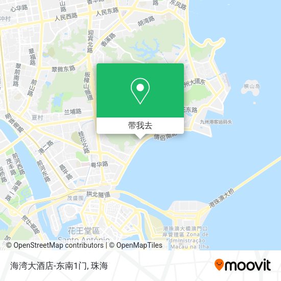海湾大酒店-东南1门地图
