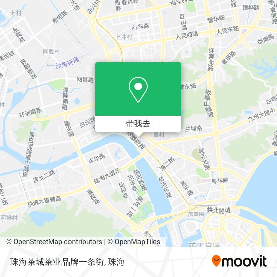 珠海茶城茶业品牌一条街地图