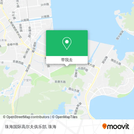 珠海国际高尔夫俱乐部地图