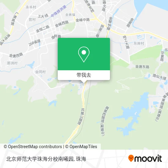 北京师范大学珠海分校南曦园地图