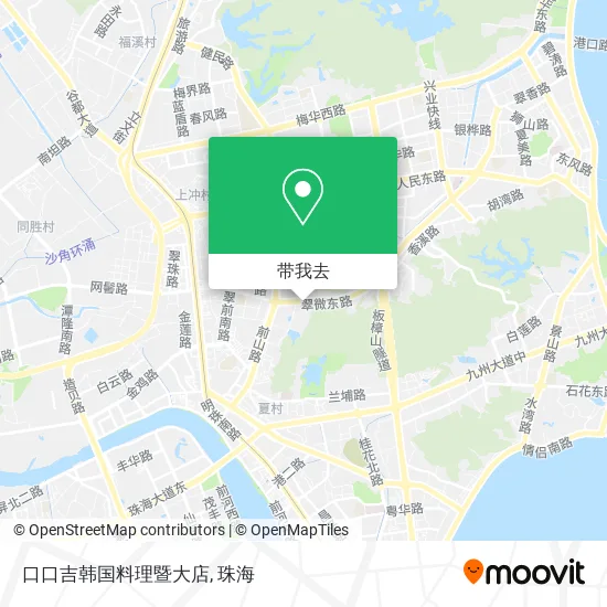 口口吉韩国料理暨大店地图