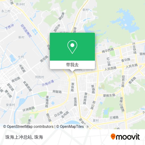 珠海上冲总站地图