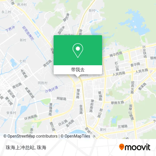 珠海上冲总站地图