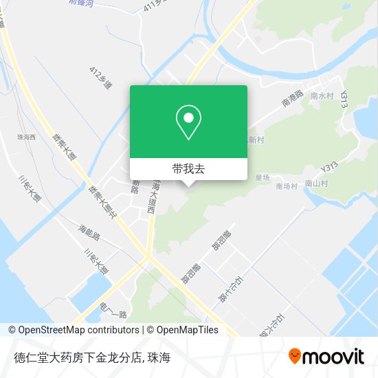 德仁堂大药房下金龙分店地图