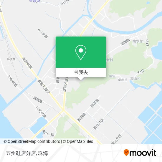 五州鞋店分店地图