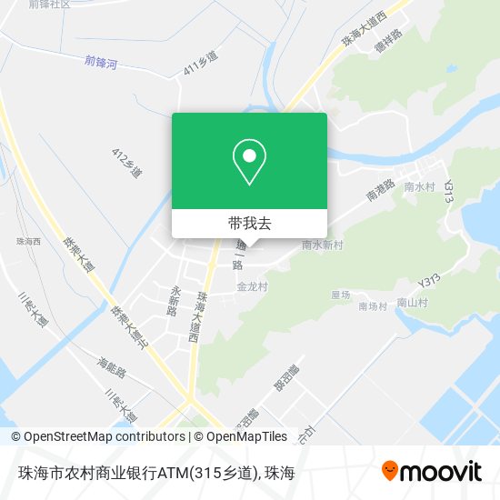 珠海市农村商业银行ATM(315乡道)地图