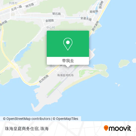 珠海皇庭商务住宿地图
