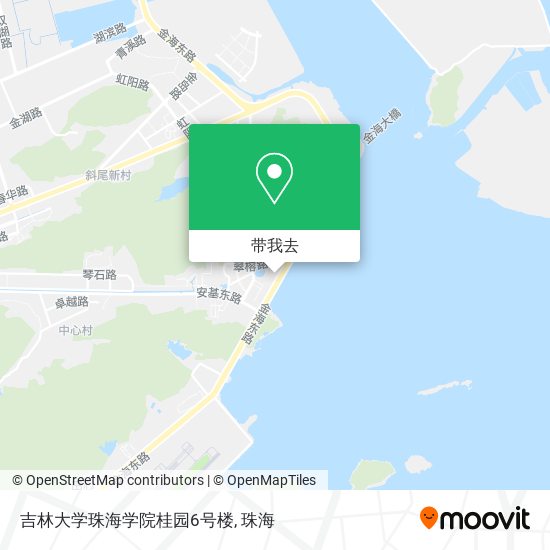 吉林大学珠海学院桂园6号楼地图