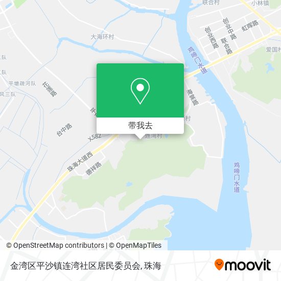 金湾区平沙镇连湾社区居民委员会地图