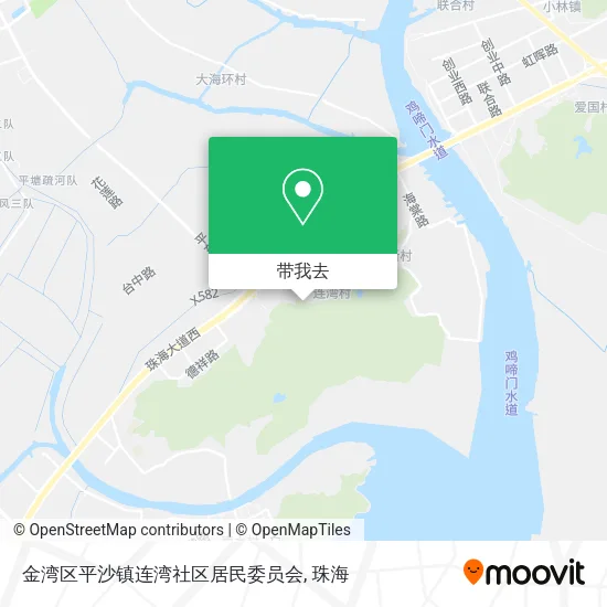 金湾区平沙镇连湾社区居民委员会地图