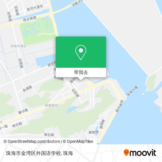 珠海市金湾区外国语学校地图