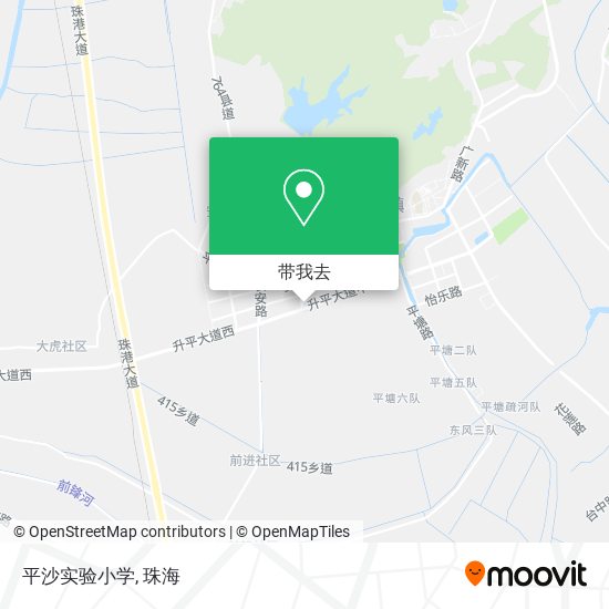 平沙实验小学地图