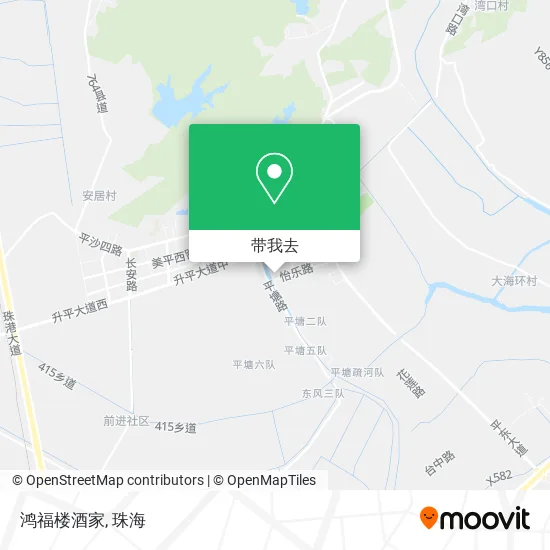 鸿福楼酒家地图