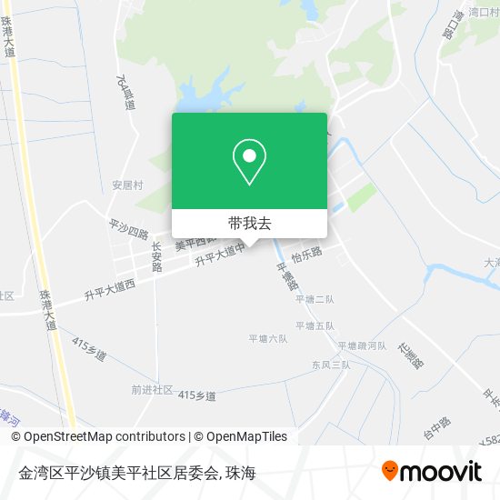 金湾区平沙镇美平社区居委会地图