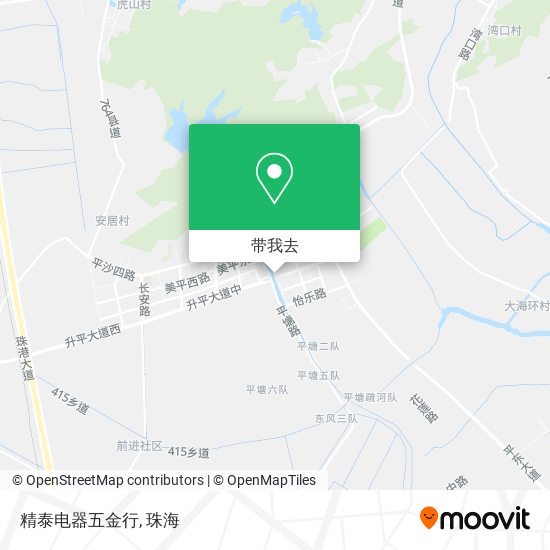 精泰电器五金行地图