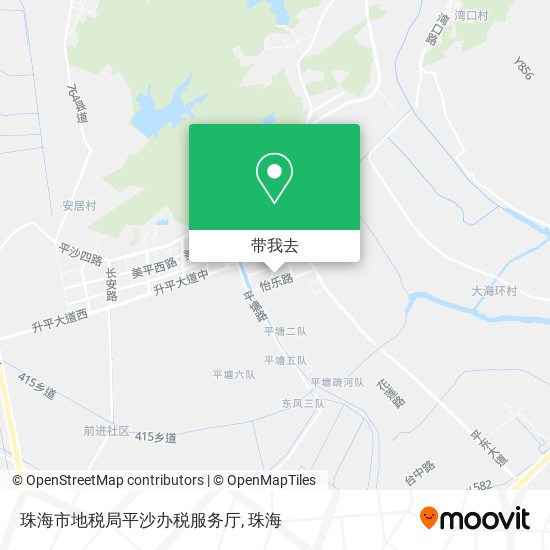 珠海市地税局平沙办税服务厅地图