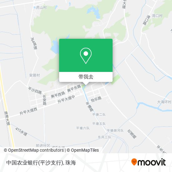 中国农业银行(平沙支行)地图