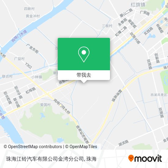 珠海江铃汽车有限公司金湾分公司地图