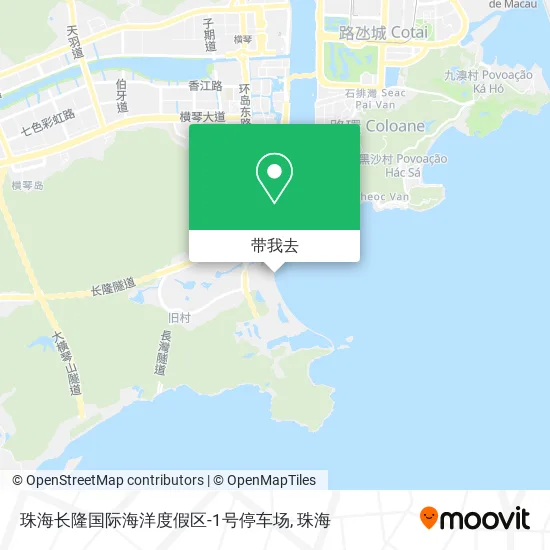 珠海长隆国际海洋度假区-1号停车场地图