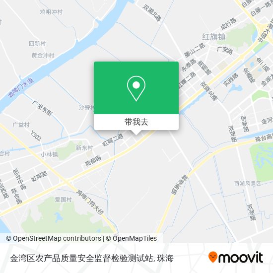 金湾区农产品质量安全监督检验测试站地图