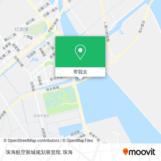 珠海航空新城规划展览馆地图