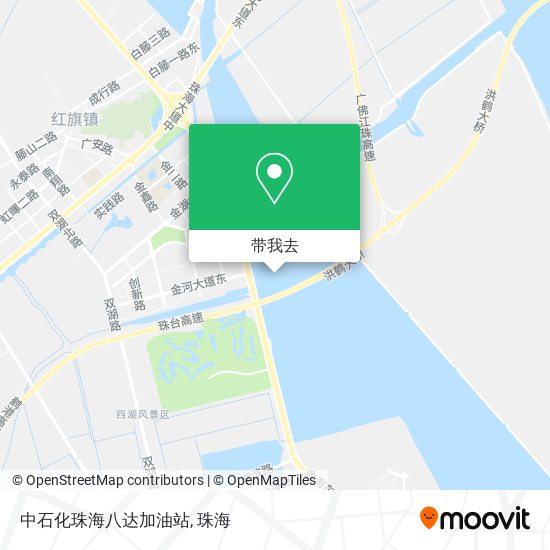 中石化珠海八达加油站地图