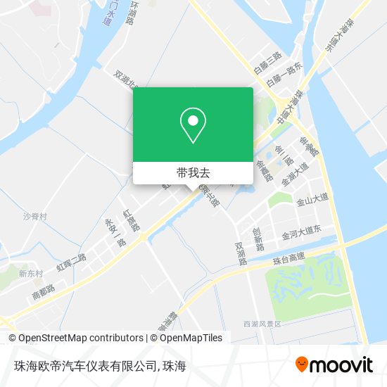 珠海欧帝汽车仪表有限公司地图