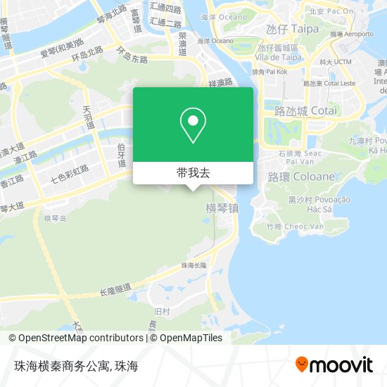 珠海横秦商务公寓地图