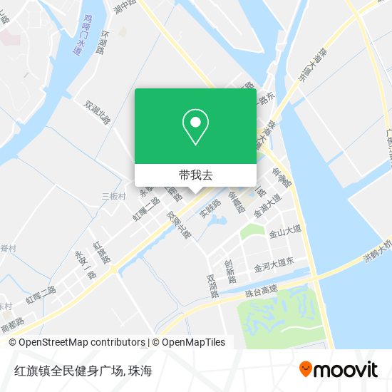红旗镇全民健身广场地图