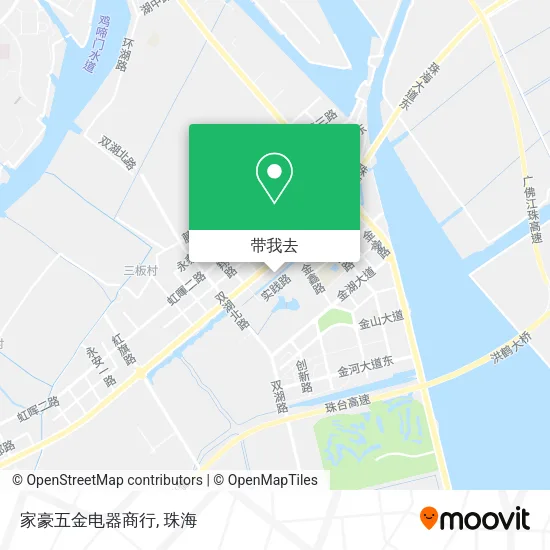 家豪五金电器商行地图