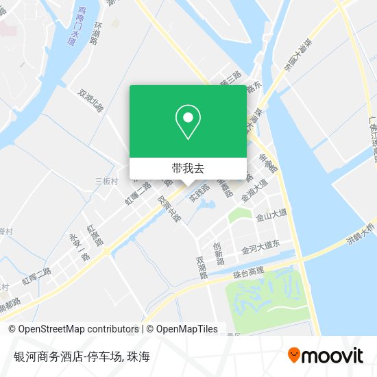 银河商务酒店-停车场地图